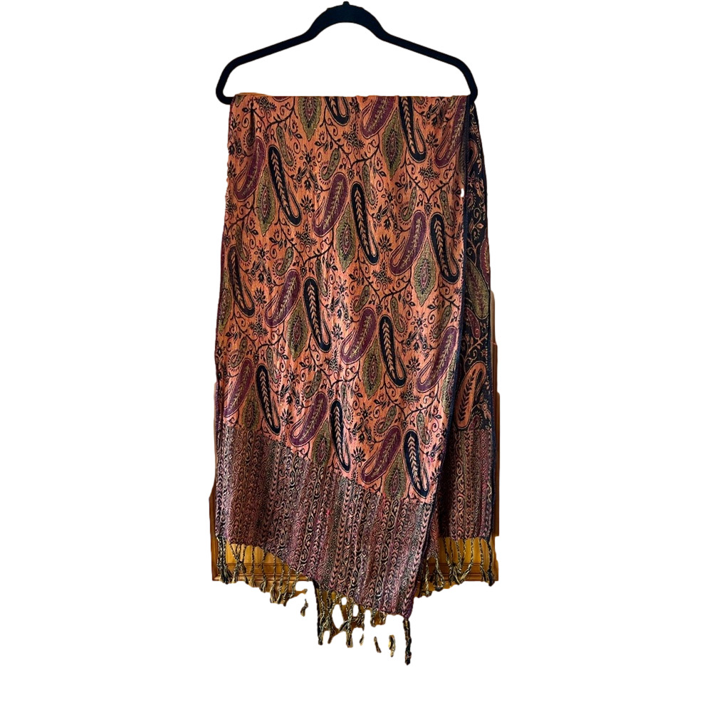 Oversized Jacquard Scarf Wrap